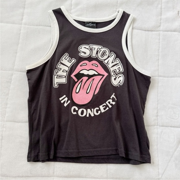 The ROLLING STONES | Graphic Tank - Greyish Black & White - Small - Picture 1 of 4